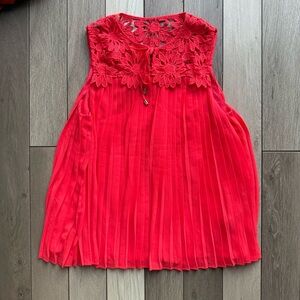 Ted Baker London Scarlet Lace Detail Blouse